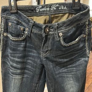 Blue jeans with bling bling